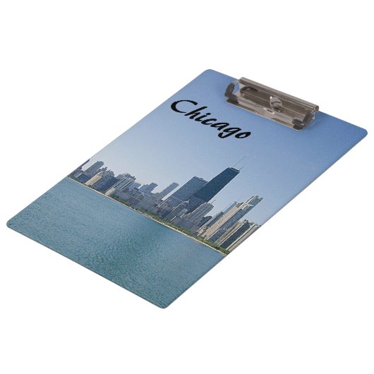 Die Skyline von Chicago Klemmbrett (Schrägansicht)