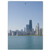 Die Skyline von Chicago Klemmbrett (Rückseite)