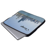 Die Skyline von Chicago Laptopschutzhülle (Vorne Knopf)