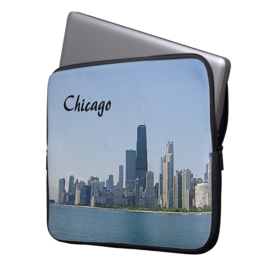 Die Skyline von Chicago Laptopschutzhülle (Vorderseite Links)