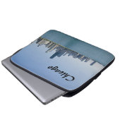 Die Skyline von Chicago Laptopschutzhülle (Vorne Knopf)