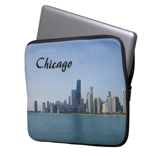 Die Skyline von Chicago Laptopschutzhülle (Vorderseite Links)