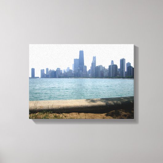 Die Skyline von Chicago Leinwanddruck (Vorderseite)