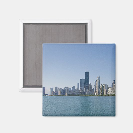 Die Skyline von Chicago Magnet (Vorderseite/Rückseite)