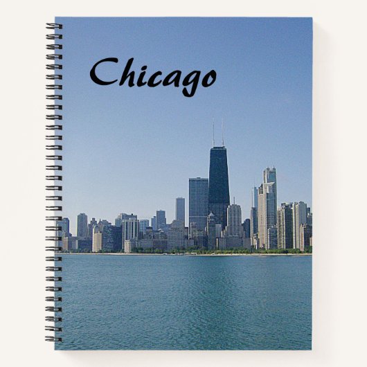 Die Skyline von Chicago Notizblock (Vorderseite)
