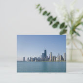 Die Skyline von Chicago Postkarte (Stehend Vorderseite)