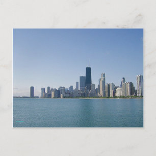 Die Skyline von Chicago Postkarte