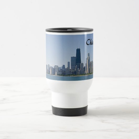 Die Skyline von Chicago Reisebecher (Mittel)