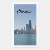Die Skyline von Chicago Serviette (Vorderseite)
