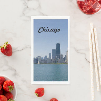 Die Skyline von Chicago Serviette