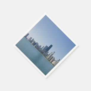 Die Skyline von Chicago Serviette