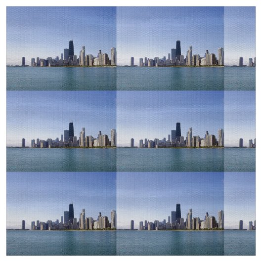 Die Skyline von Chicago Stoff (Muster)
