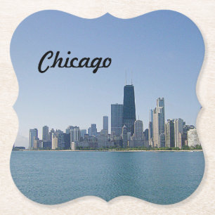 Die Skyline von Chicago Untersetzer