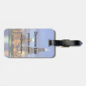 Die Skyline von Chicago vom Adler Planetarium Gepäckanhänger (Rückseite horizontal)