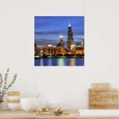 Die Skyline von Chicago vom Adler Planetarium Poster (Küche)