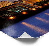 Die Skyline von Chicago vom Adler Planetarium Poster (Ecke)