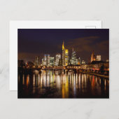 Die Skyline von Frankfurt Postkarte (Vorne/Hinten)