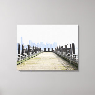 Die Skyline von Manhattan New York Leinwanddruck