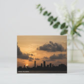 Die Skyline von Mumbai bei Sonnenuntergang Postkarte (Stehend Vorderseite)