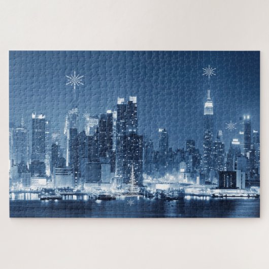 Die Skyline von New your city winter Puzzle (Horizontal)