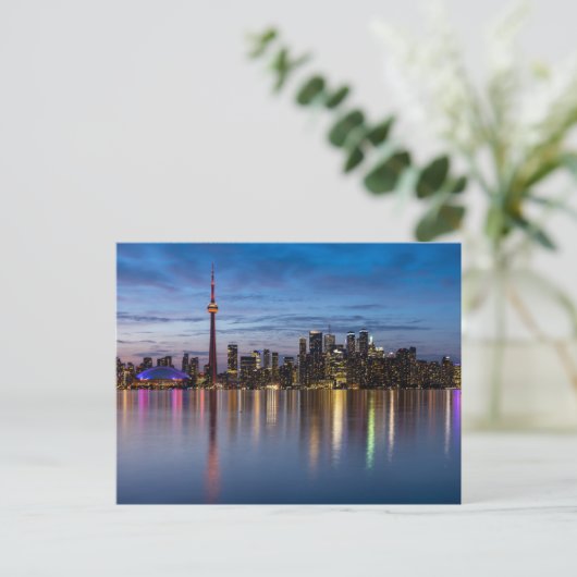 Die Skyline von Toronto Postkarte (Stehend Vorderseite)