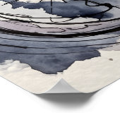 Die Slate River of Hidden Faces Wandkunst Poster (Ecke)