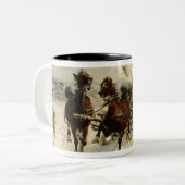 Die sleigh-Fahrt, 1896 (Öl auf Leinwand) Zweifarbige Tasse (Vorderseite Links)