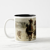 Die sleigh-Fahrt, 1896 (Öl auf Leinwand) Zweifarbige Tasse (Links)