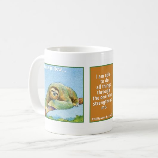 Die sloth-Tasse Kaffeetasse (Vorderseite Links)