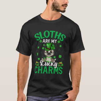 Die Slots sind mein Glücksbringer Sloth St Patrick T-Shirt