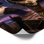 Die Slow Motion Lustige Tier Rockband Poster (Ecke)