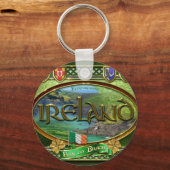 Die smaragdgrüne Insel Schlüsselanhänger (Vorderseite)