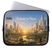 Die Smart City der Zukunft Laptopschutzhülle (Vorderseite)