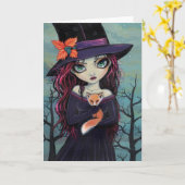 Die Smirking Fox Witz and Red Fox Card Karte (Gelbe Blume)