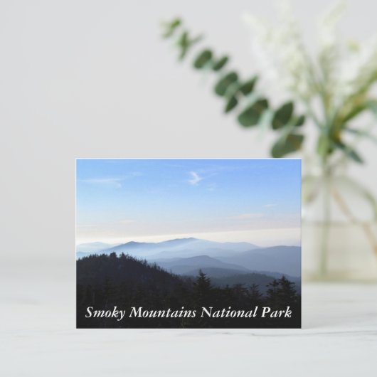 Die Smoky Mountains Postkarte (Stehend Vorderseite)