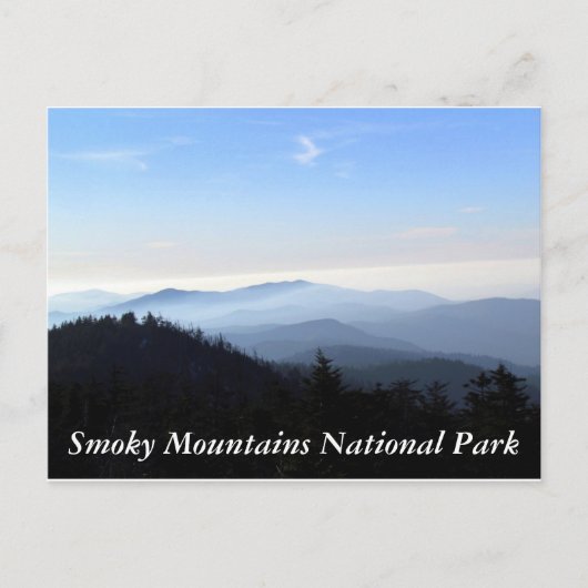 Die Smoky Mountains Postkarte (Vorderseite)