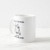 Die Snitches erhalten Stiche Näherin-Wortspiel Kaffeetasse (Vorderseite Links)