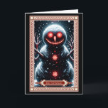 Die Snowman-Tarot-Karte Karte<br><div class="desc">Dark Fantasy Christmas Tarot Card: Die Snowman Tarot Card. Spaß,  düstere Entwürfe. Finden Sie das perfekte für alle,  die Sie kennen!</div>