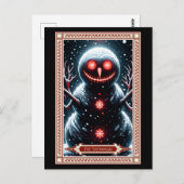 Die Snowman-Tarot-Karte Postkarte (Vorne/Hinten)