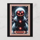 Die Snowman-Tarot-Karte Postkarte (Vorderseite)