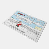 Die Snowmen Willkommen Linus Fußmatte (Schrägansicht)