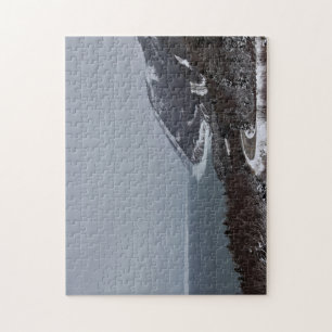 Die snowy-Seite der Spur Puzzle