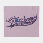 Die Snozzbeeren schmecken wie Snozzbeeren! Fleecedecke (Vorderseite (Horizontal))