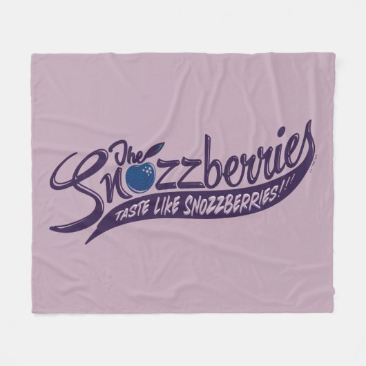 Die Snozzbeeren schmecken wie Snozzbeeren! Fleecedecke (Vorderseite (Horizontal))