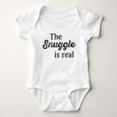 Die Snuggle ist echt lustig Baby Strampler (Vorderseite)