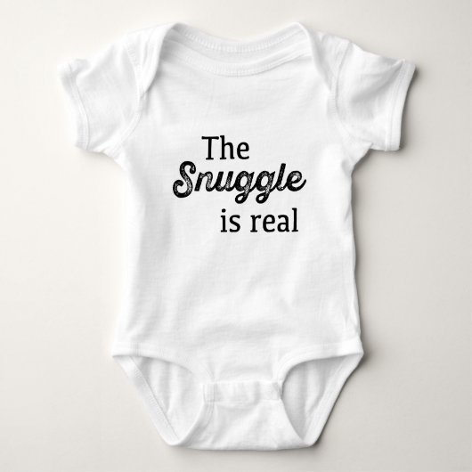 Die Snuggle ist echt lustig Baby Strampler (Vorderseite)