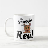 Die Snuggle ist echte Niedliche Cat Lover's Coffee Kaffeetasse (Links)