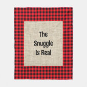 Die Snuggle ist ein echtes mitteles Fleecebanket Fleecedecke (Vorderseite)