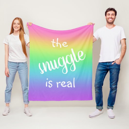 Die Snuggle ist ein richtiges Funny Rainbow Fleece (Beispiel)