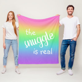 Die Snuggle ist ein richtiges Funny Rainbow Fleece